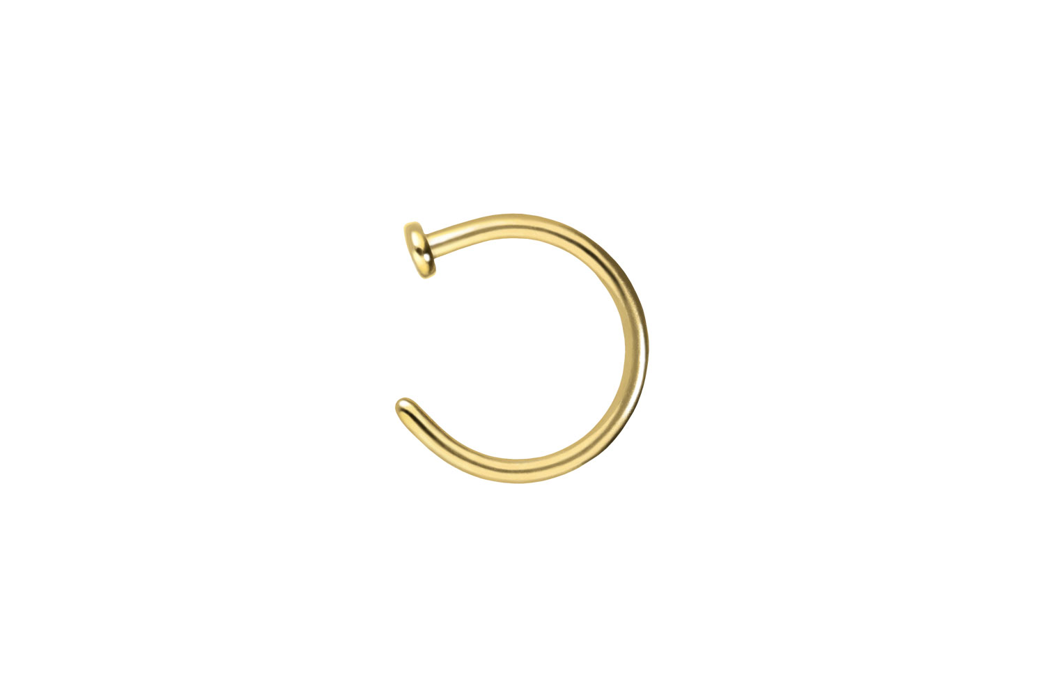 Titan Nasenring Nasenpiercing offen PLATTE